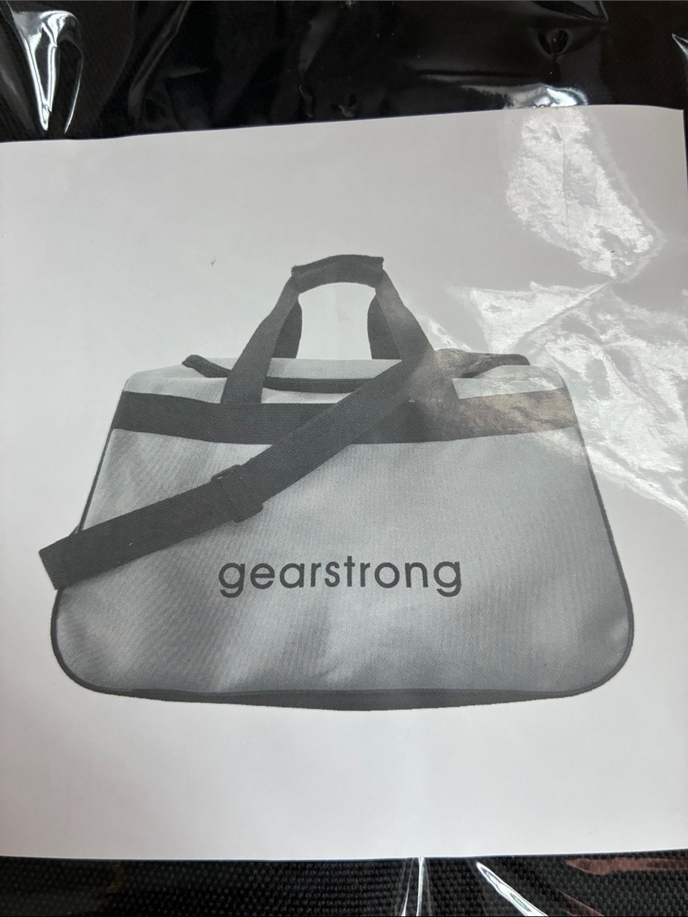 NWT Gearstrong Gym Bag Black Travel Duffel Bag